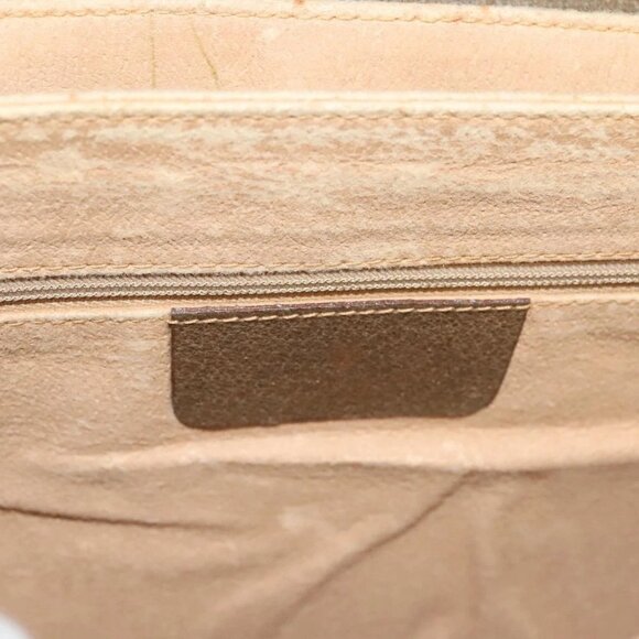 GUCCI GG Supreme Web Sherry Line Bag PVC Beige Gold 904 02 08 Auth 129908 - Picture 10 of 16